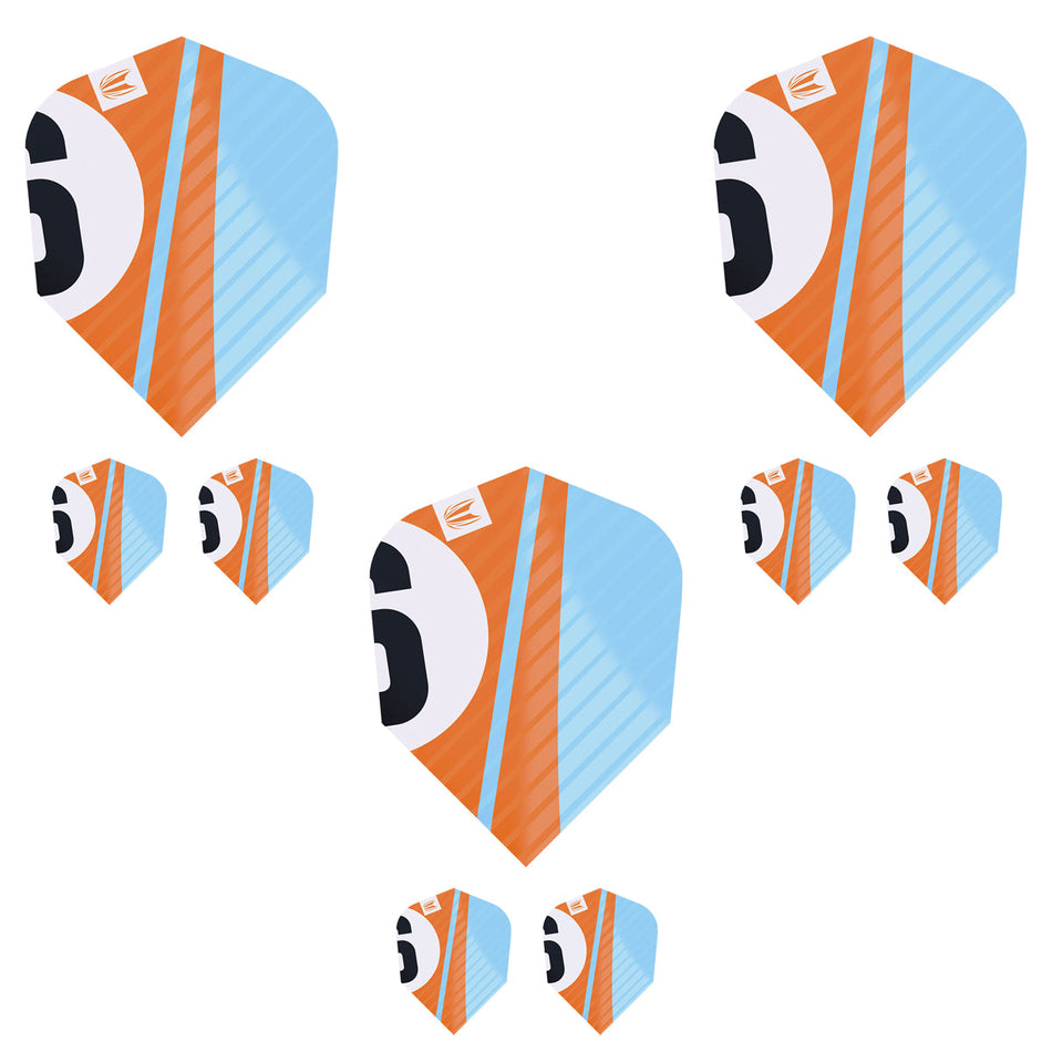 Chicane Pro.Ultra Orange Ten-X Dart Flights by Target