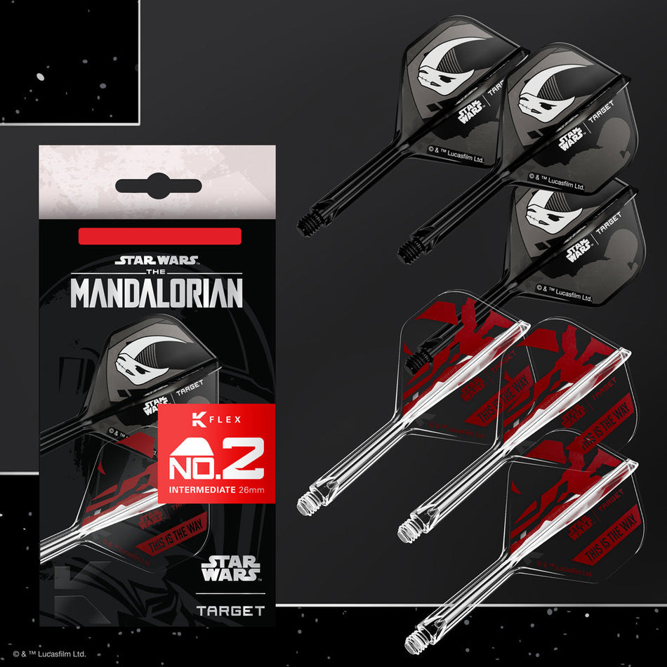 STAR WARS™ | TARGET Mandalorian K-Flex No2 Integrated Flights and Shafts Multipack