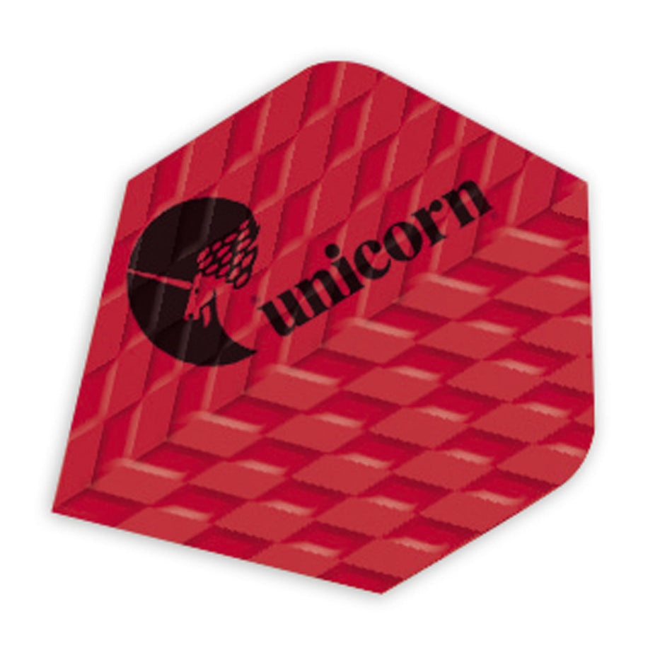 Unicorn Q100 Red Logo Ribbed Dart Flights