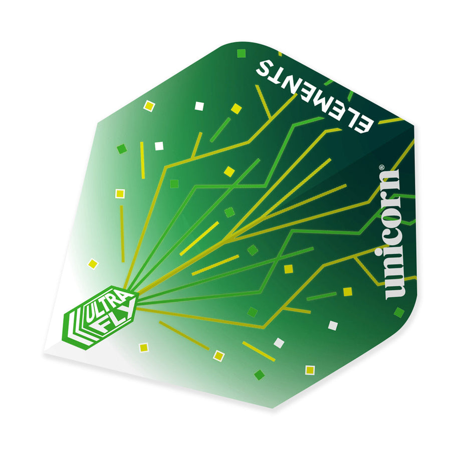 Unicorn Ultrafly Dart Flights Standard Elements Thunderstorm Green