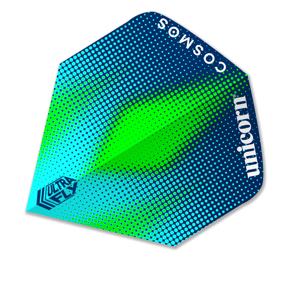 Unicorn Ultrafly Dart Flights Big Wing Cosmos Meteor Green Blue