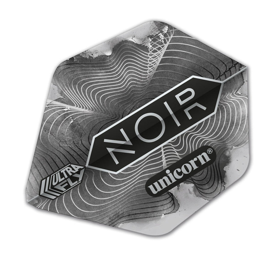 Ultrafly 75 Micron AR2 Shape Noir Organic Dart Flights by Unicorn