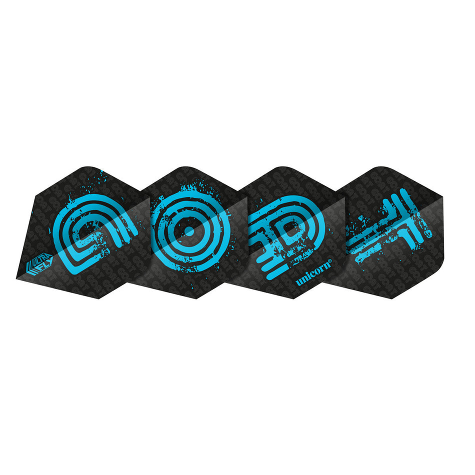 Ultrafly.100 GOAT Blue Standard Dart Flights by Unicorn