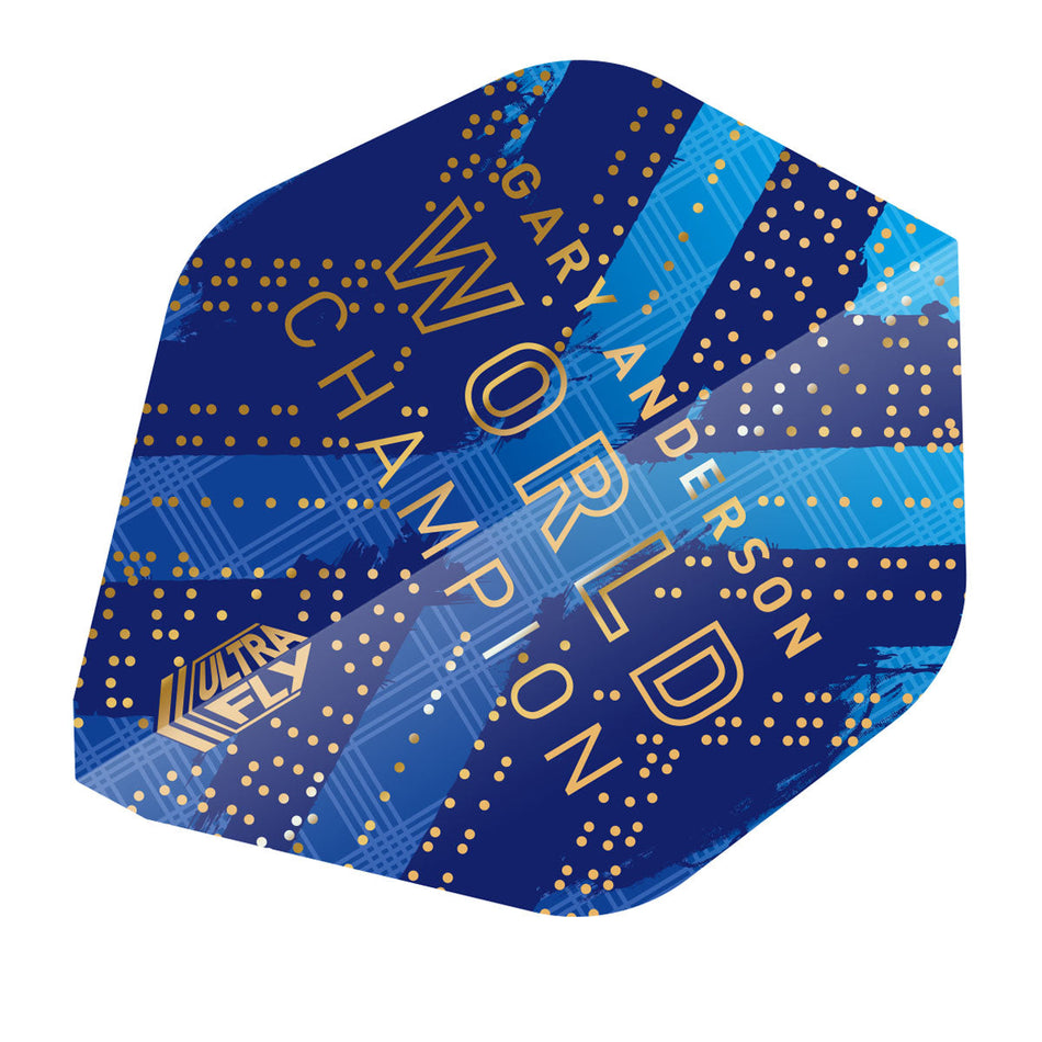 Ultrafly  AR1 Gary Anderson World Champion Phase 6 Dart Flights by Unicorn