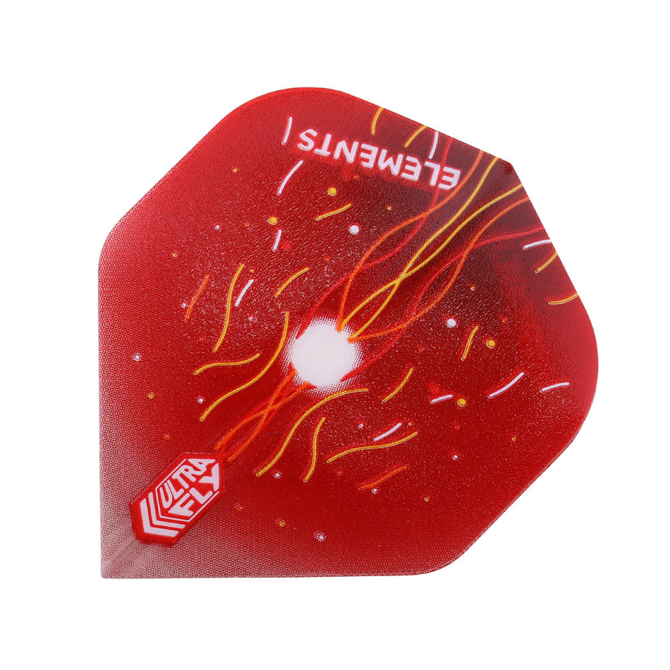 Unicorn Ultrafly Dart Flights Big Wing Elements Firestorm Red