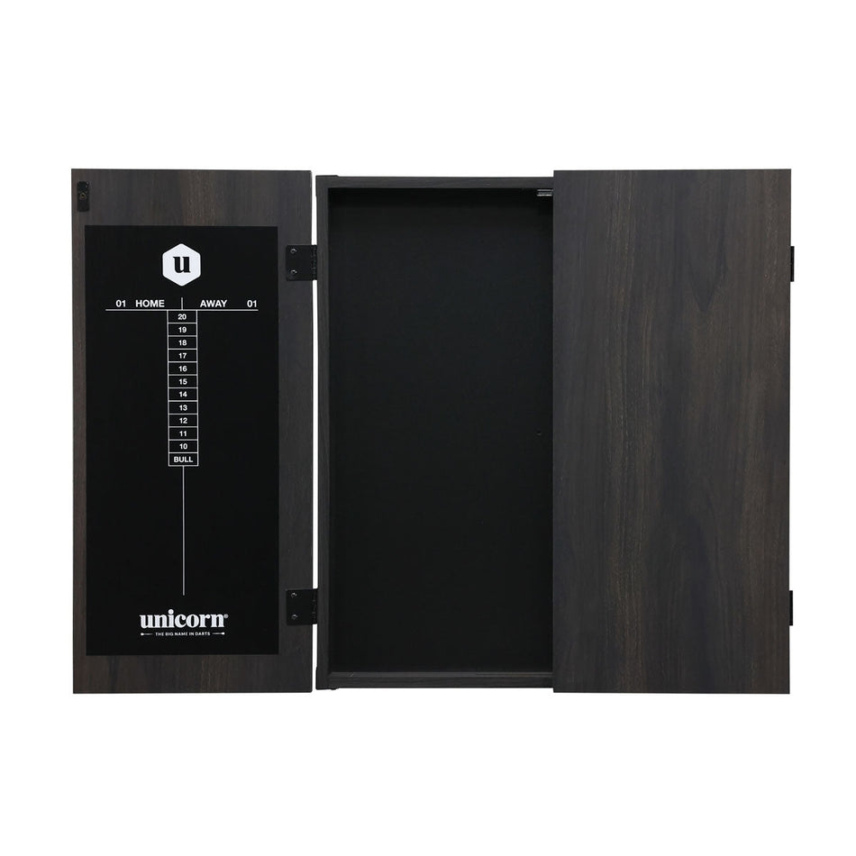 Maestro Black Square Dartboard Cabinet by Unicorn