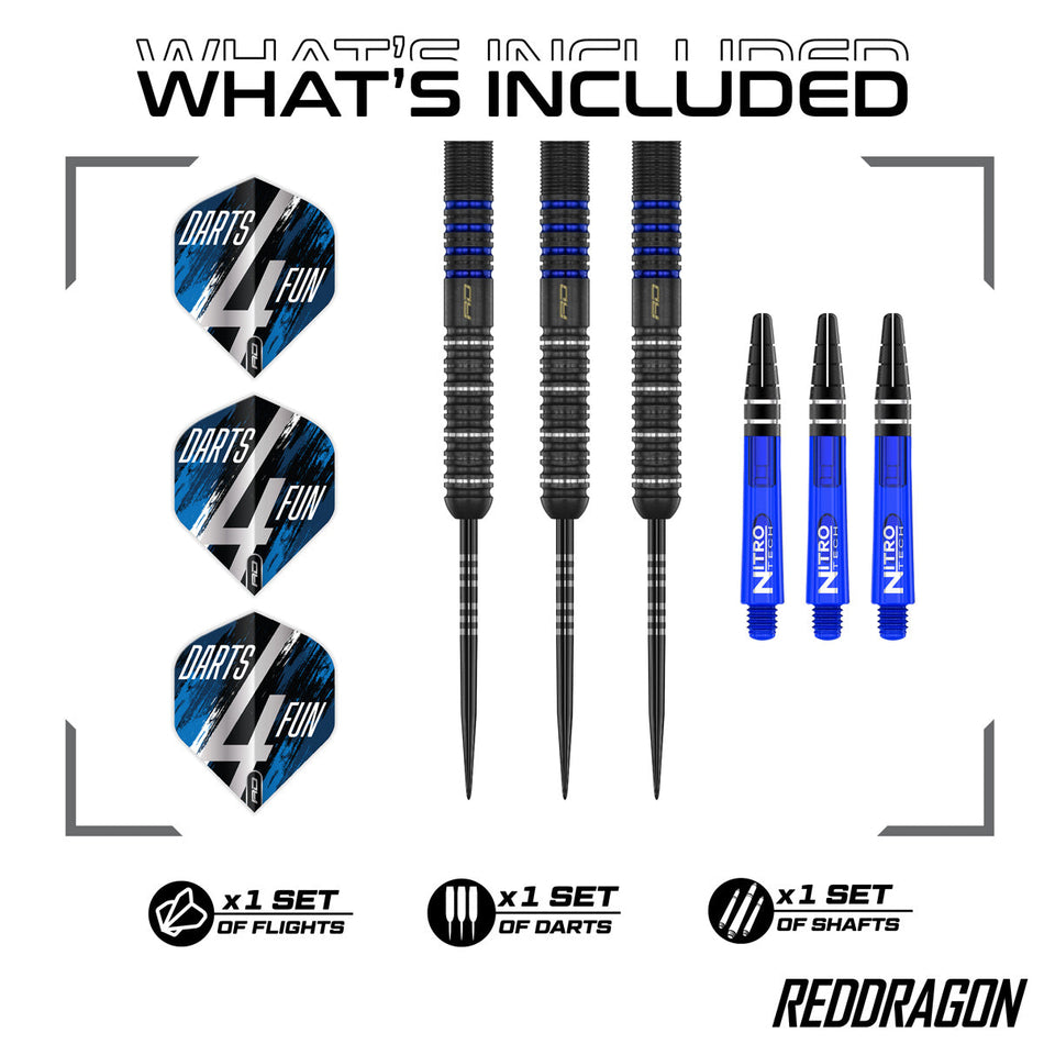 Red Dragon David Williams V1 90% Tungsten Steel Tip Darts