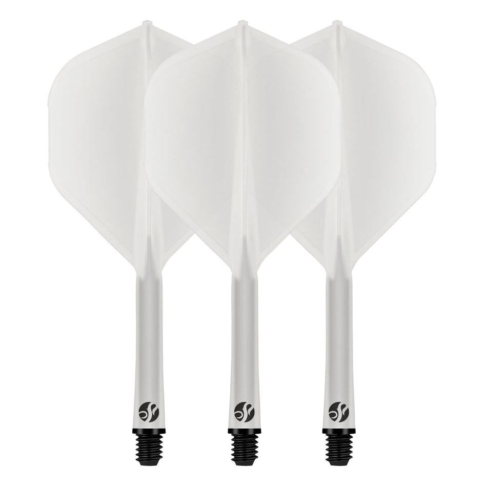 Flight Deck Clear One Piece Dart Flight and Shaft System by Shot