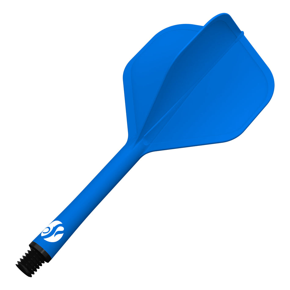 Flight Deck Blue One Piece Dart Flight and Shaft System by Shot