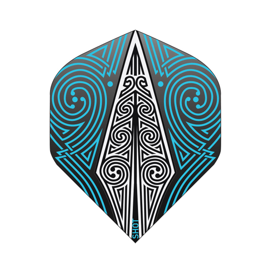 Odin's Spear Blue and White No2 Dart Flights by Shot
