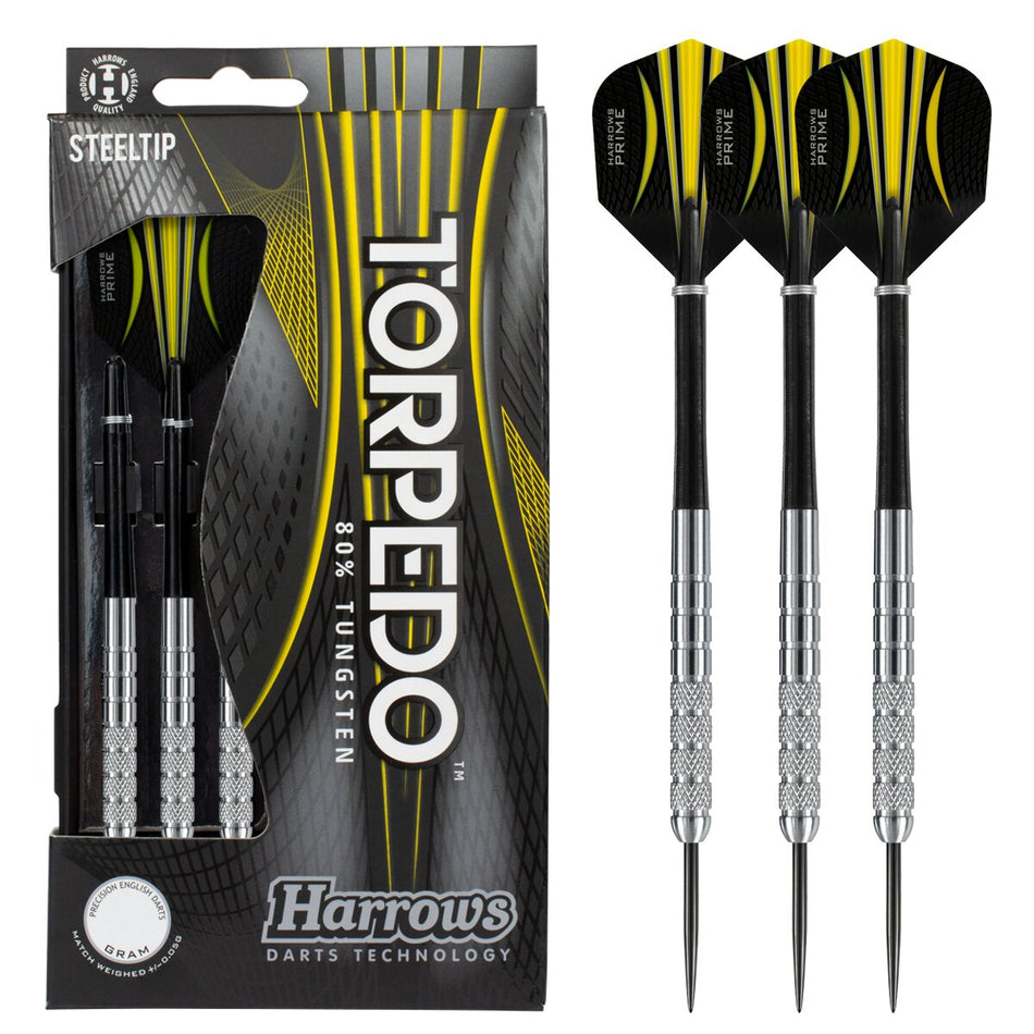 Harrows Torpedo K1 Barrel 80% Tungsten Steel Tip Darts