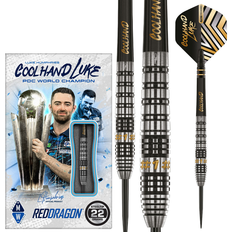 Red Dragon Luke Humphries Prestige 90% Tungsten Steel Tip Darts