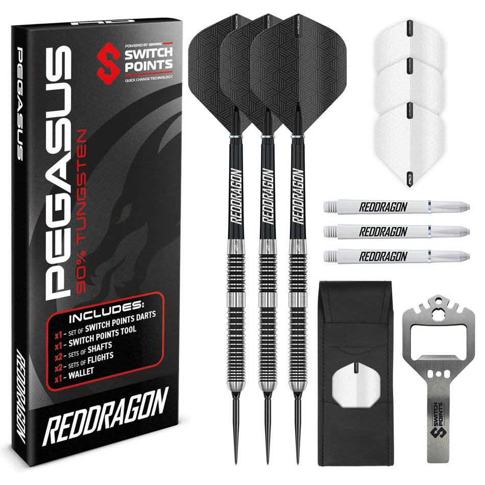 Red Dragon Pegasus Switch Point 90% Tungsten Steel Tip Darts