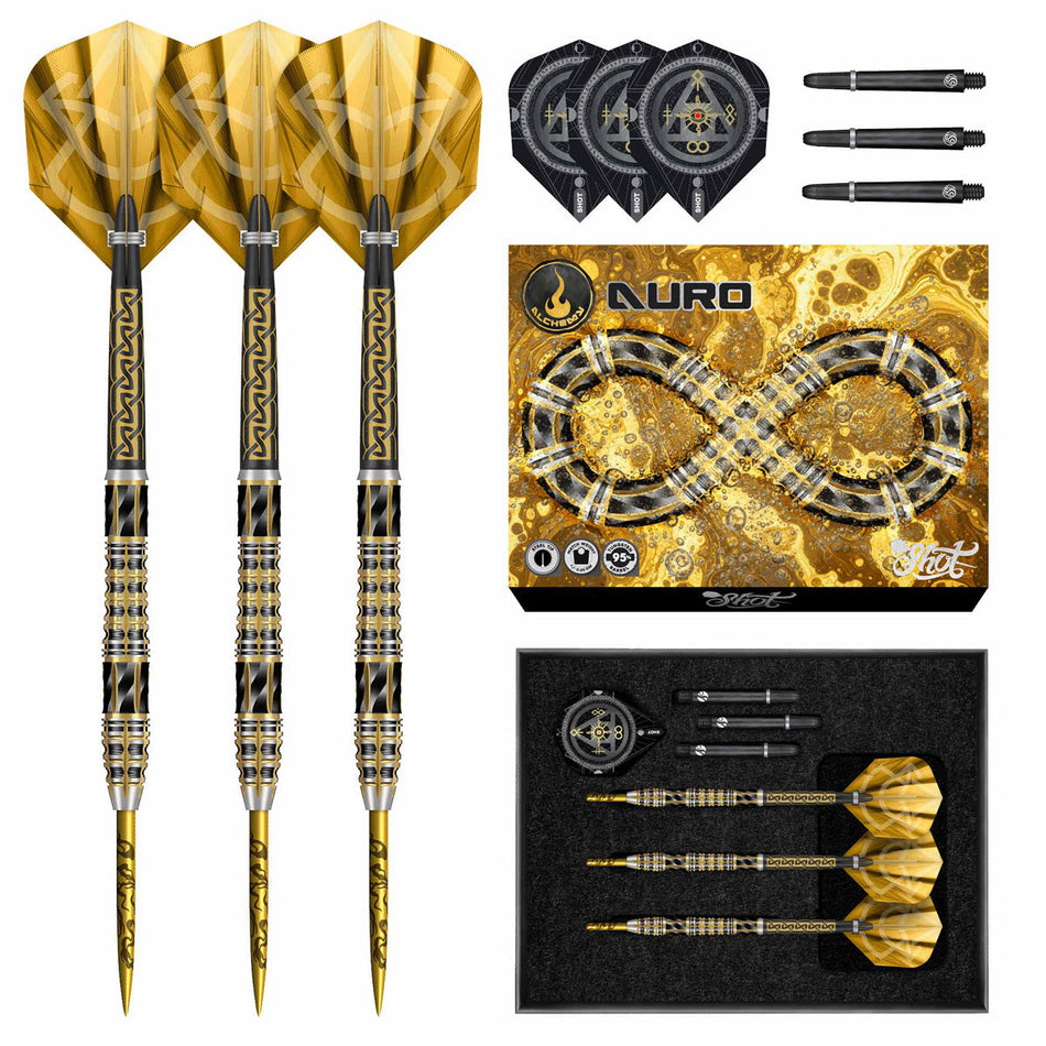 Shot Alchemy Auro 90% Tungsten Steel Tip Darts