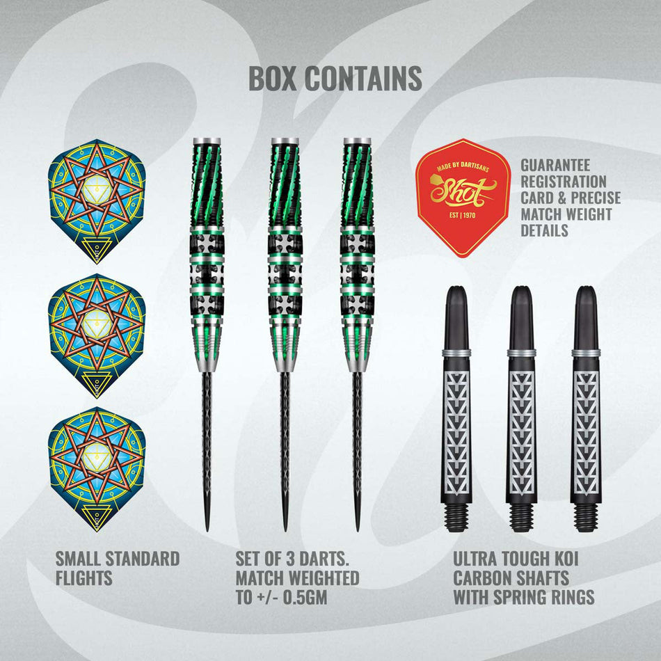 Celt Druid 90% Tungsten Steel Tip Darts by Shot