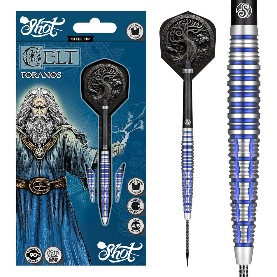 Celt Toranos 90% Tungsten Steel Tip Darts by Shot