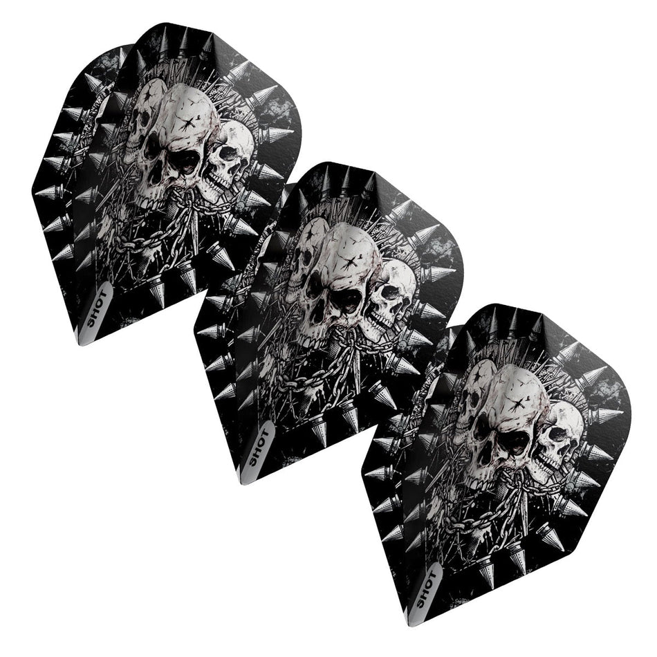 Shot Gnarly Skulls Dart Flights No6