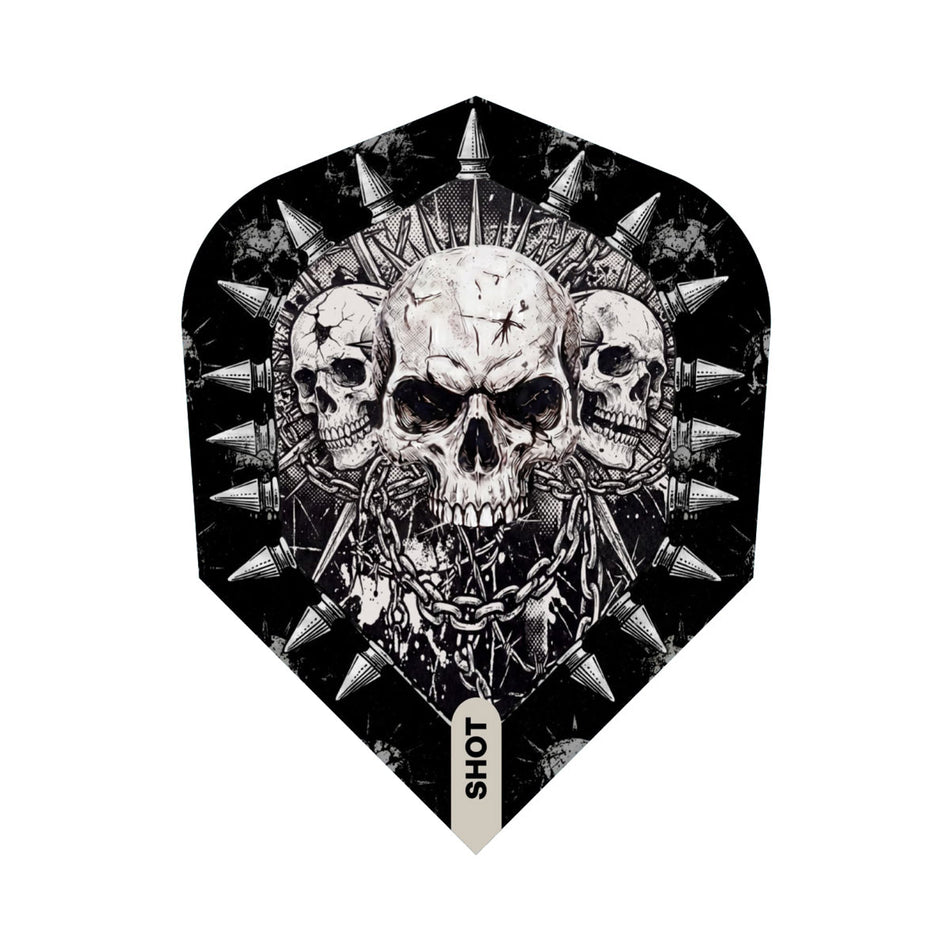 Shot Gnarly Skulls Dart Flights No6