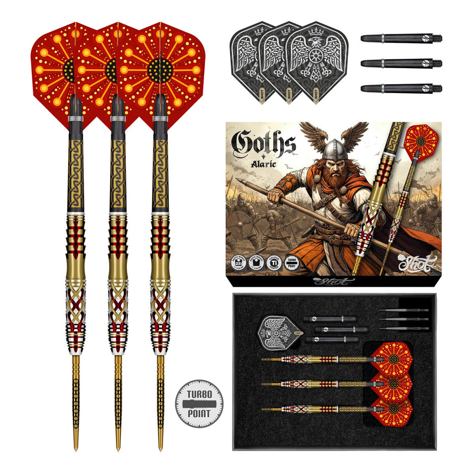 Shot Goths Alaric Turbo Point 95% Tungsten Steel Tip Darts