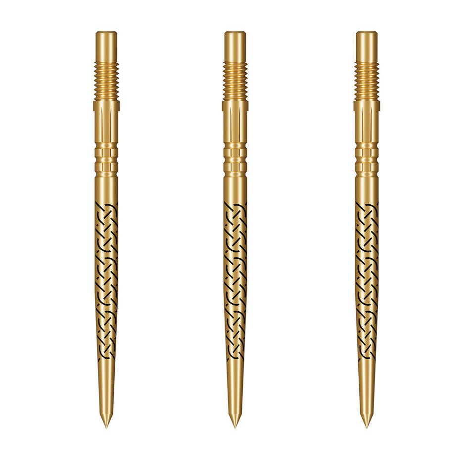 Image of the Shot Kapene Gold Ti Turbo Points displayed for retail sale with product packaging