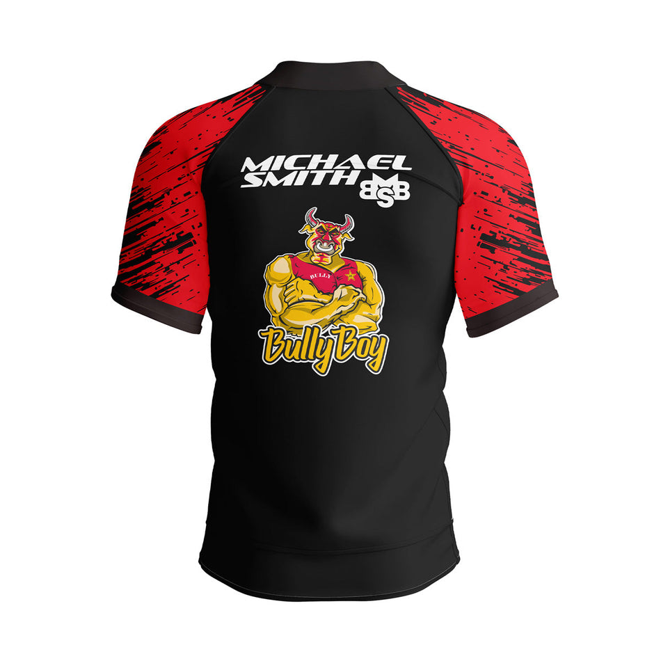 Shot Michael Smith Red Strip Polo Shirt