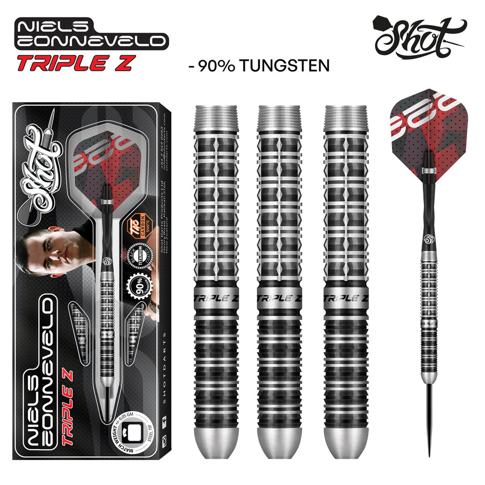 Shot Niels Zonneveld 2.0 90% Tungsten Steel Tip Darts