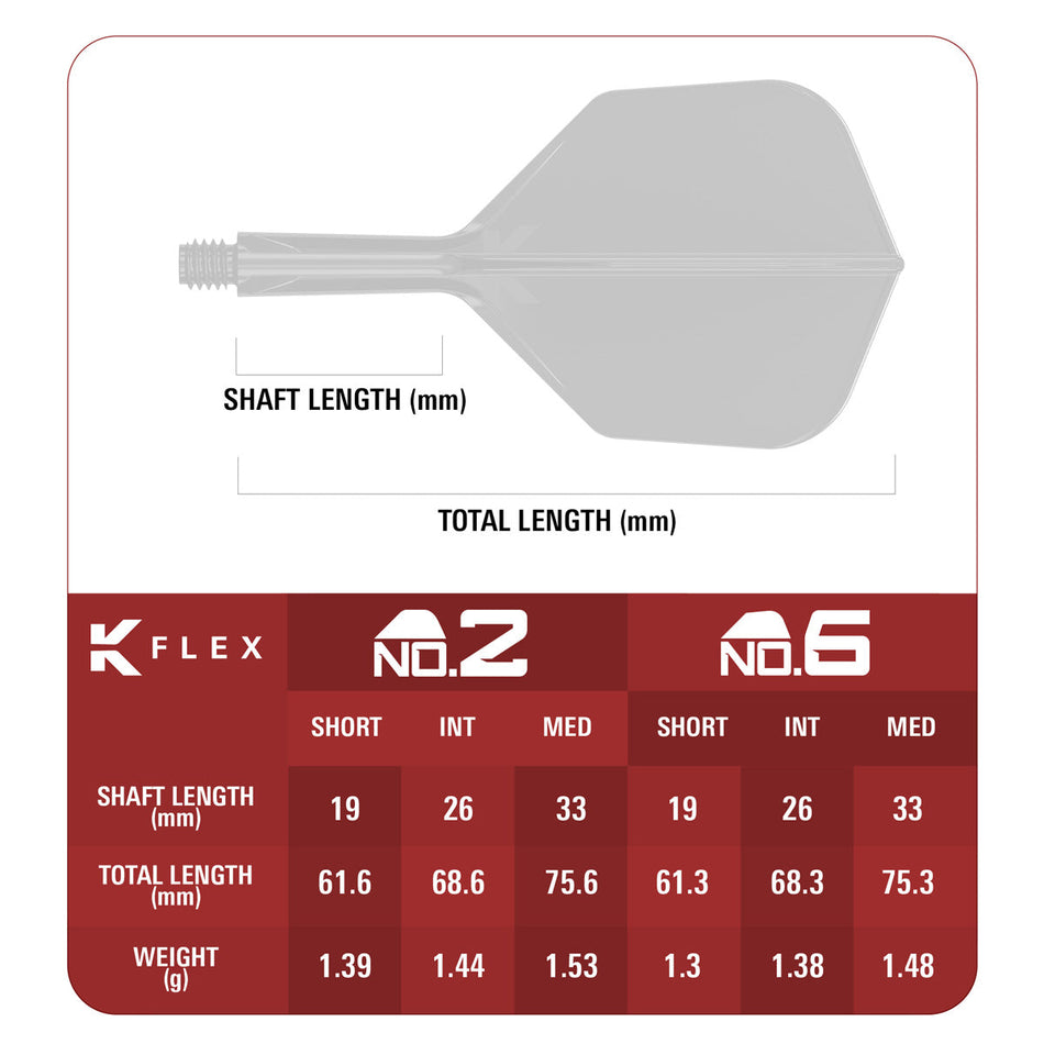 Target Japan Blue Limited Edition K-Flex Integrated Flights & Shafts No6