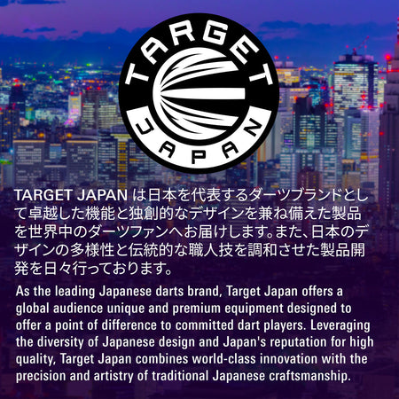 Target Japan brand card featuring the Target Japan logo, Japanese city imagery and information about the Target Japan brand