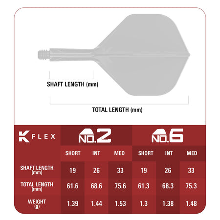Flight specifications and dimensions for the Target Japan Pyro G2 K Flex