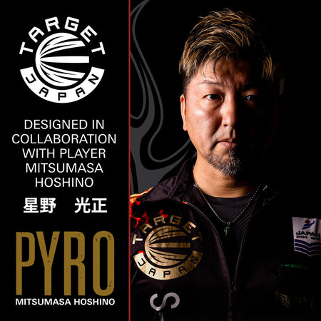 Player feature card showcasing Mitsumasa Hoshino and the Pyro G2 design