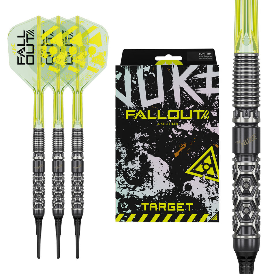 Target Luke Littler Fallout 90% Tungsten Soft Tip Darts