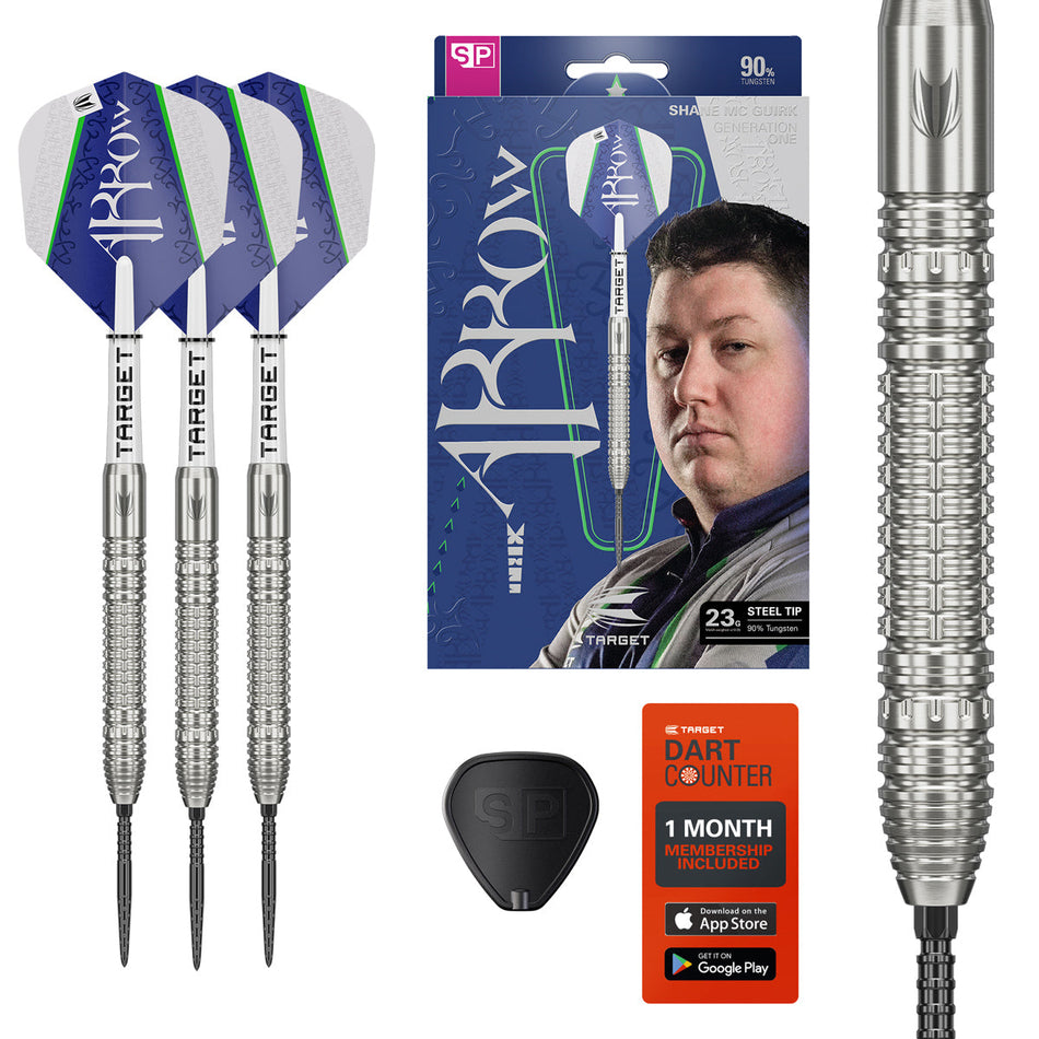 Target Shane McGuirk G1 Swiss Point 90% Tungsten Steel Tip Darts