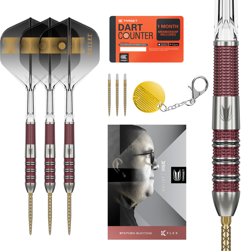 Target Stephen Bunting 95K Swiss Point 95% Tungsten Steel Tip Darts