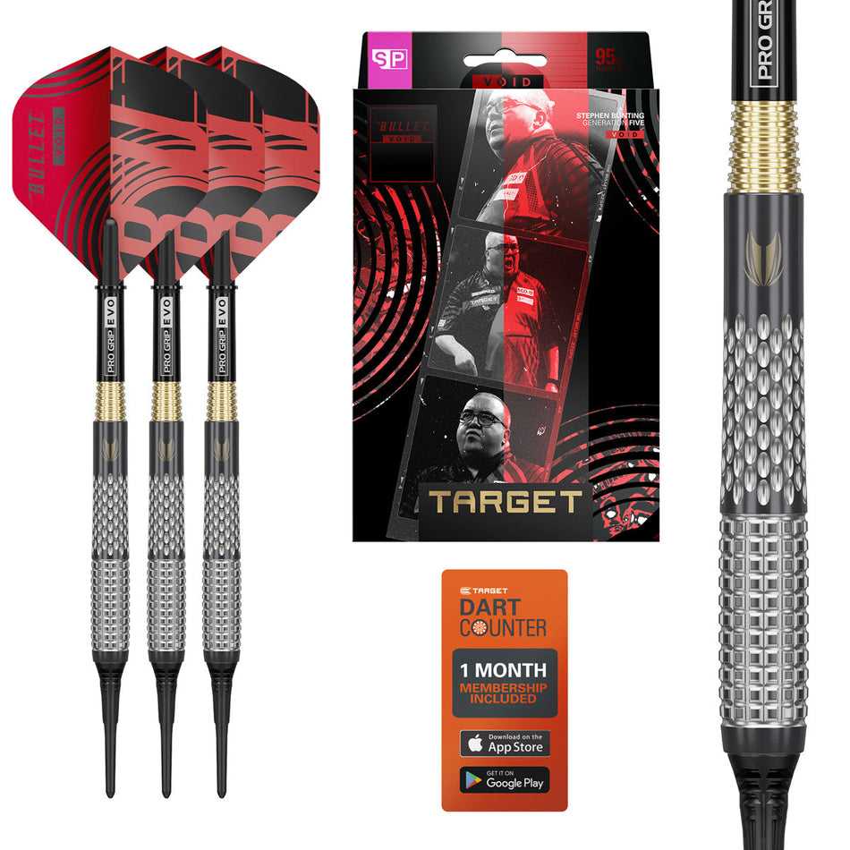 Target Stephen Bunting G5 Void 95% Tungsten Soft Tip Darts