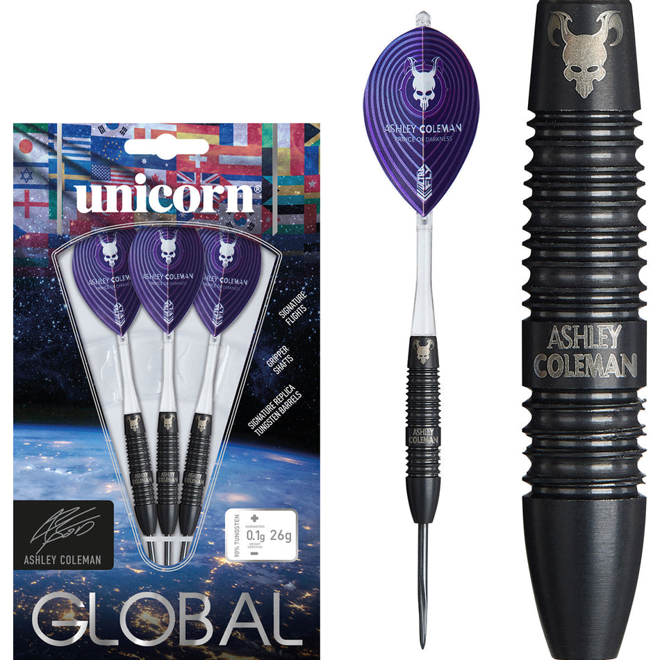 Unicorn Ashley Coleman 90% Tungsten Steel Tip Darts