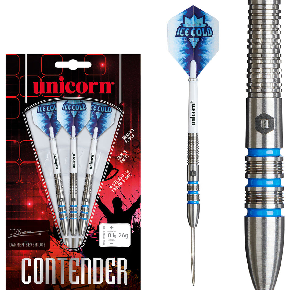 Unicorn Darren Beveridge 90% Tungsten Steel Tip Darts