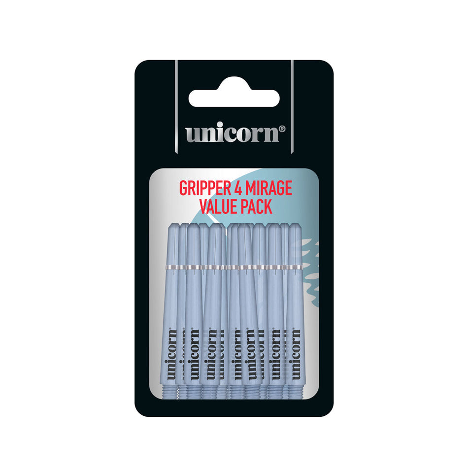 Unicorn Gripper 4 Mirage Blue Value Pack Ring Grip Dart Stems / Shafts