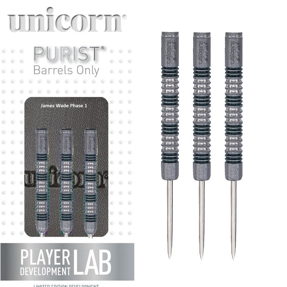 James Wade Phase 1 Purist 90% Tungsten Steel Tip Darts by Unicorn