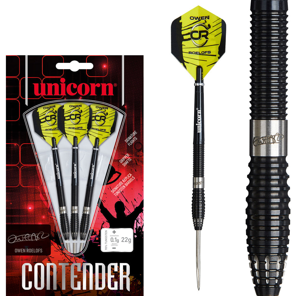 Unicorn Owen Roelofs 90% Tungsten Steel Tip Darts