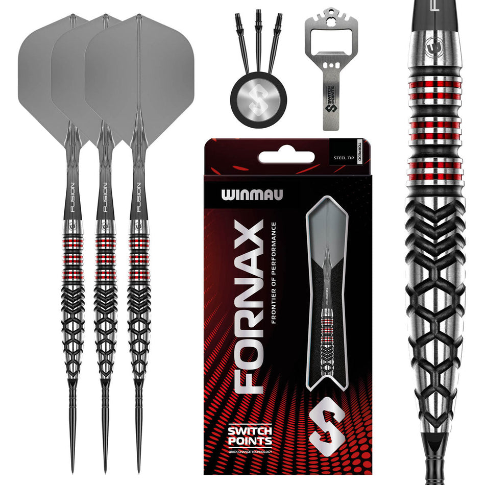 Winmau Fornax Torpedo Switch Point 90% Tungsten Steel Tip Darts